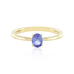 Gouden ring met een tanzaniet