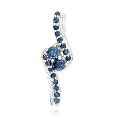 Zilveren hanger met I3 Champagne Diamanten