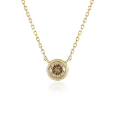 Gouden halsketting met een I2 Champagne Diamant (de Melo)