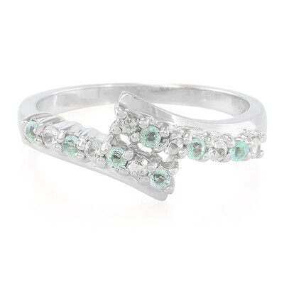 Zilveren ring met Paraiba toermalijnen