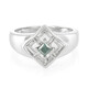 Zilveren ring met een Fancy diamant