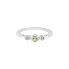 Zilveren ring met een peridoot