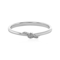 Zilveren ring met I1 (I) Diamanten