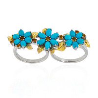 Zilveren ring met Sleeping Beauty Turkooisen (Dallas Prince Designs)