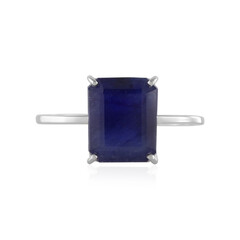 Gouden ring met een Madagaskar Blauwe Saffier