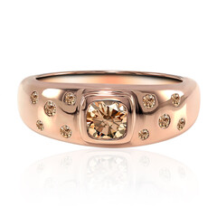 Gouden ring met een VS1 Argyle-Rose de France-Diamant