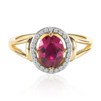 Gouden ring met een rubeliet (Tenner Diniz)