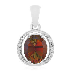 Zilveren hanger met een Sienna Mystieke Topaas