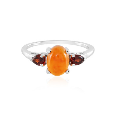 Zilveren ring met een carneool