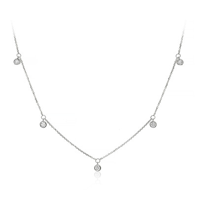 Gouden halsketting met SI1 (H) Diamanten