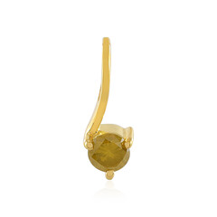 Zilveren hanger met een I3 Gele Diamant