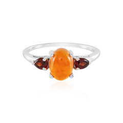 Zilveren ring met een carneool