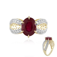 Gouden ring met een Madagaskar Robijn (Ornaments by de Melo)