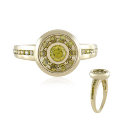 Gouden ring met een gele VS1 diamant