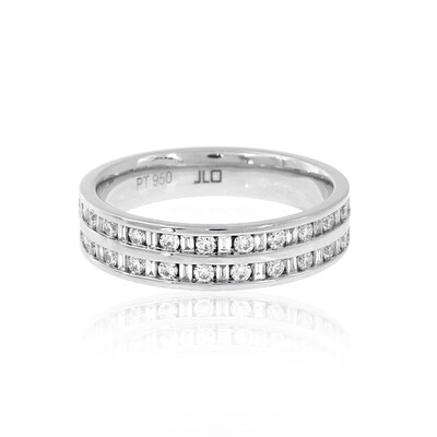 Platinaen ring met SI2 diamanten
