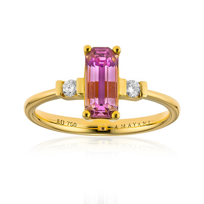 Gouden ring met een Roze diaspoor (AMAYANI)