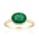 Gouden ring met een Zambia-smaragd