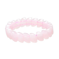 Armband met rozen kwartskristallen