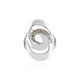 Zilveren ring met I3 Champagne Diamanten (de Melo)