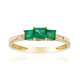 Gouden ring met een AAA Zambia smaragd (CIRARI)