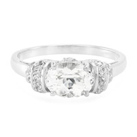 Zilveren ring met een Himalaya beril