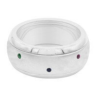 Zilveren ring met Madagaskar Robijnen