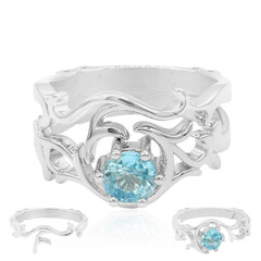 Zilveren ring met een Ratanakiri zirkoon (Dallas Prince Designs)
