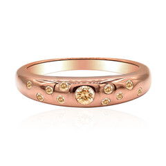 Gouden ring met een SI1 Argyle Rose De France Diamant