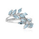 Zilveren ring met hemel-blauwe topaasstenen