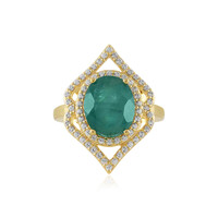 Zilveren ring met een Grandidieriet