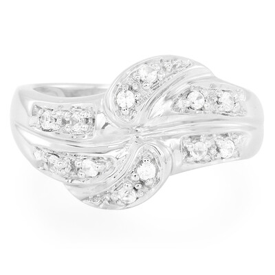 Zilveren ring met zirkonen