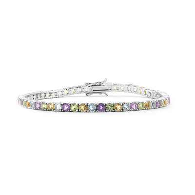 Zilveren armband met amethisten