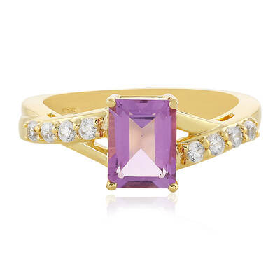 Zilveren ring met een lavendel amethist