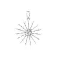 Zilveren hanger met zirkonen