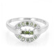 Zilveren ring met Fancy diamanten