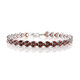 Zilveren armband met Mozambique granaten