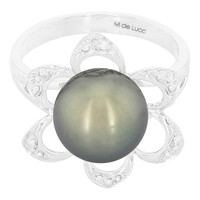 Gouden ring met een Tahiti parel