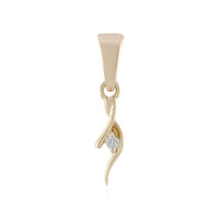 Gouden hanger met een SI1 (H) Diamant