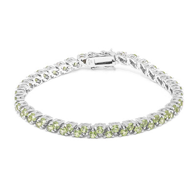 Zilveren armband met Birmese Peridoots