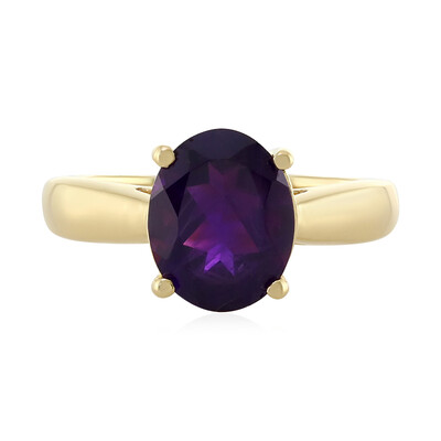 Zilveren ring met een Zambia-amethist