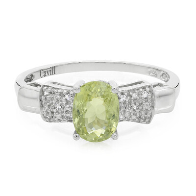 Zilveren ring met een koper toermalijn