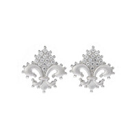 Zilveren oorbellen met zirkonen (Dallas Prince Designs)