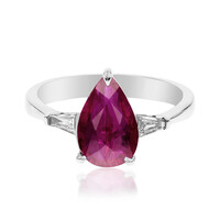 Gouden ring met een AAA Braziliaanse Rubelliet (CIRARI)