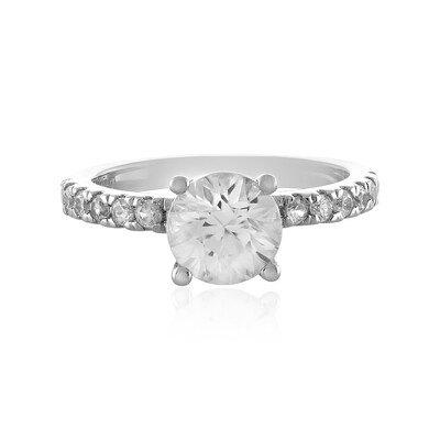 Zilveren ring met een zirkoon