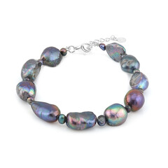 Zilveren armband met Mystieke zoetwater kweekparels (TPC)