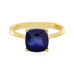 Zilveren ring met een Madagaskar Blauwe Saffier
