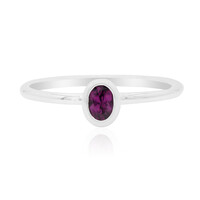 Zilveren ring met een rhodliet