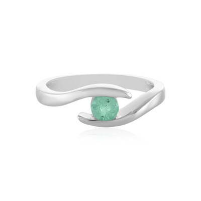 Zilveren ring met een Russische smaragd