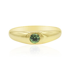 Gouden ring met een Madagaskar Demantoid (John Ferry)
