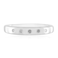 Zilveren ring met I2 (I) Diamanten